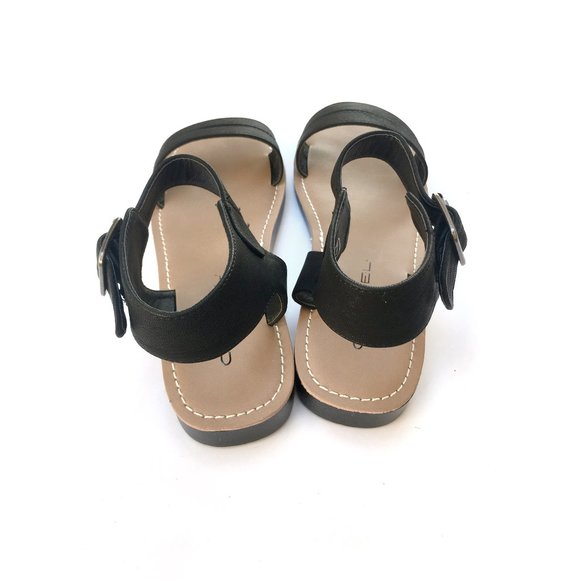 C. Label Black Sandals with Ankle Strap (7) - Picture 4 of 5